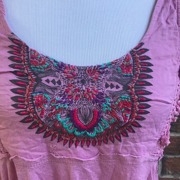 FREE PEOPLE sleeveless boho top - Picture 3 of 5